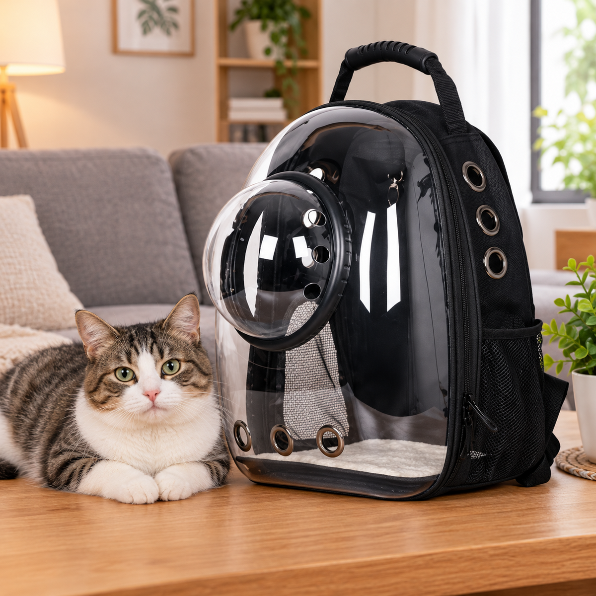 Bubble Cat Backpack - Transparent Pet Travel Bag