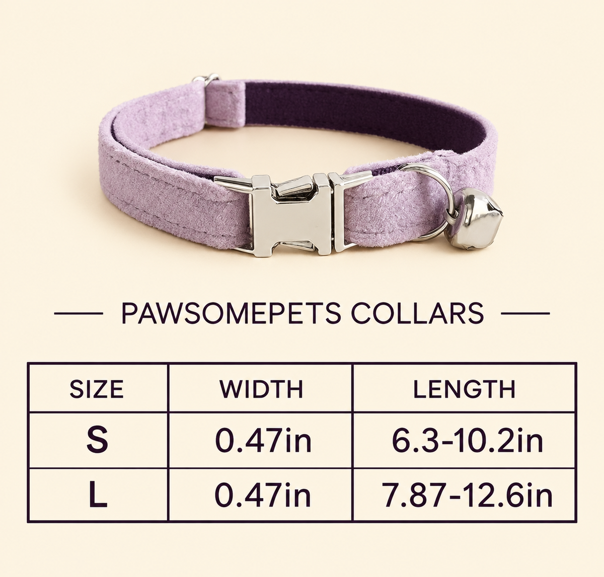 Adjustable Cat Collar - Violet